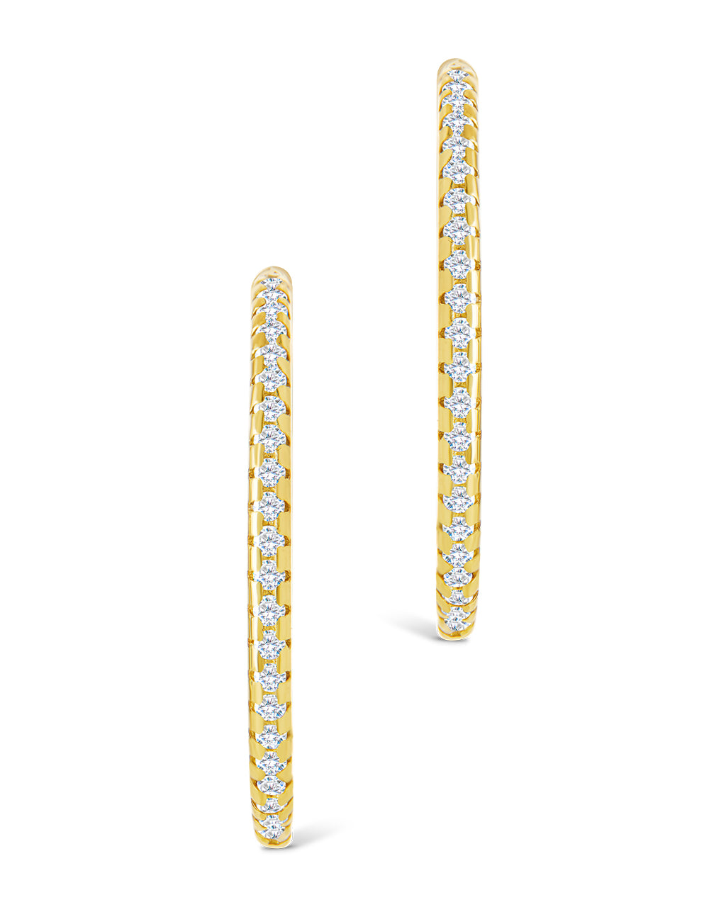 Sterling Silver Lilia CZ Infinity Hoops