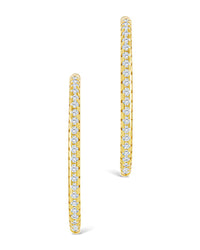 Sterling Silver Lilia CZ Infinity Hoops - Sterling Forever