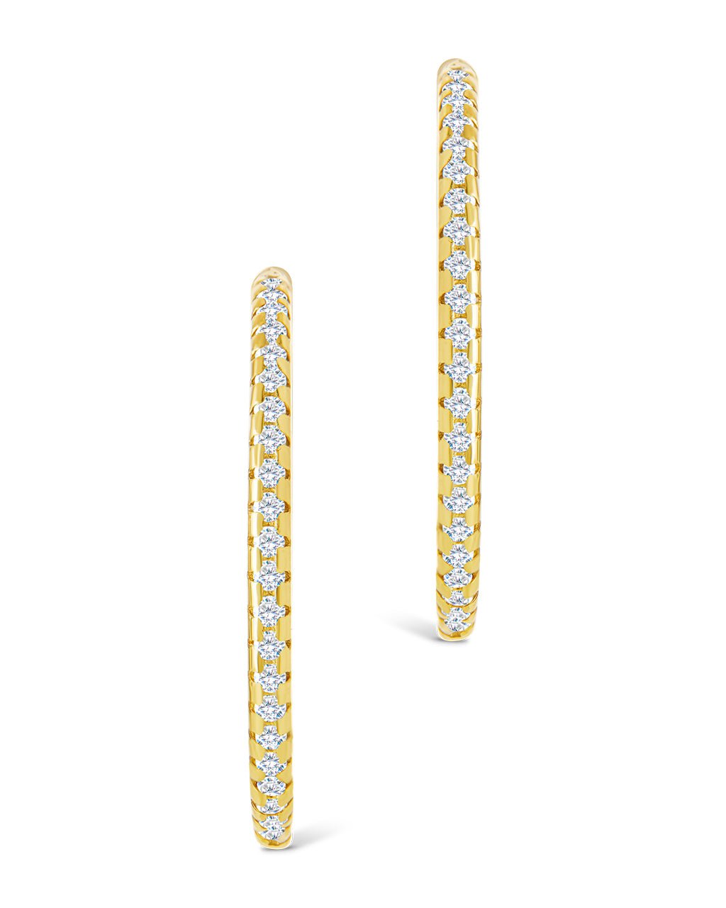 Sterling Silver Lilia CZ Infinity Hoops - Sterling Forever