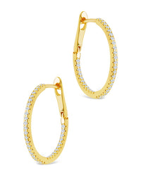 Sterling Silver Lilia CZ Infinity Hoops - Sterling Forever