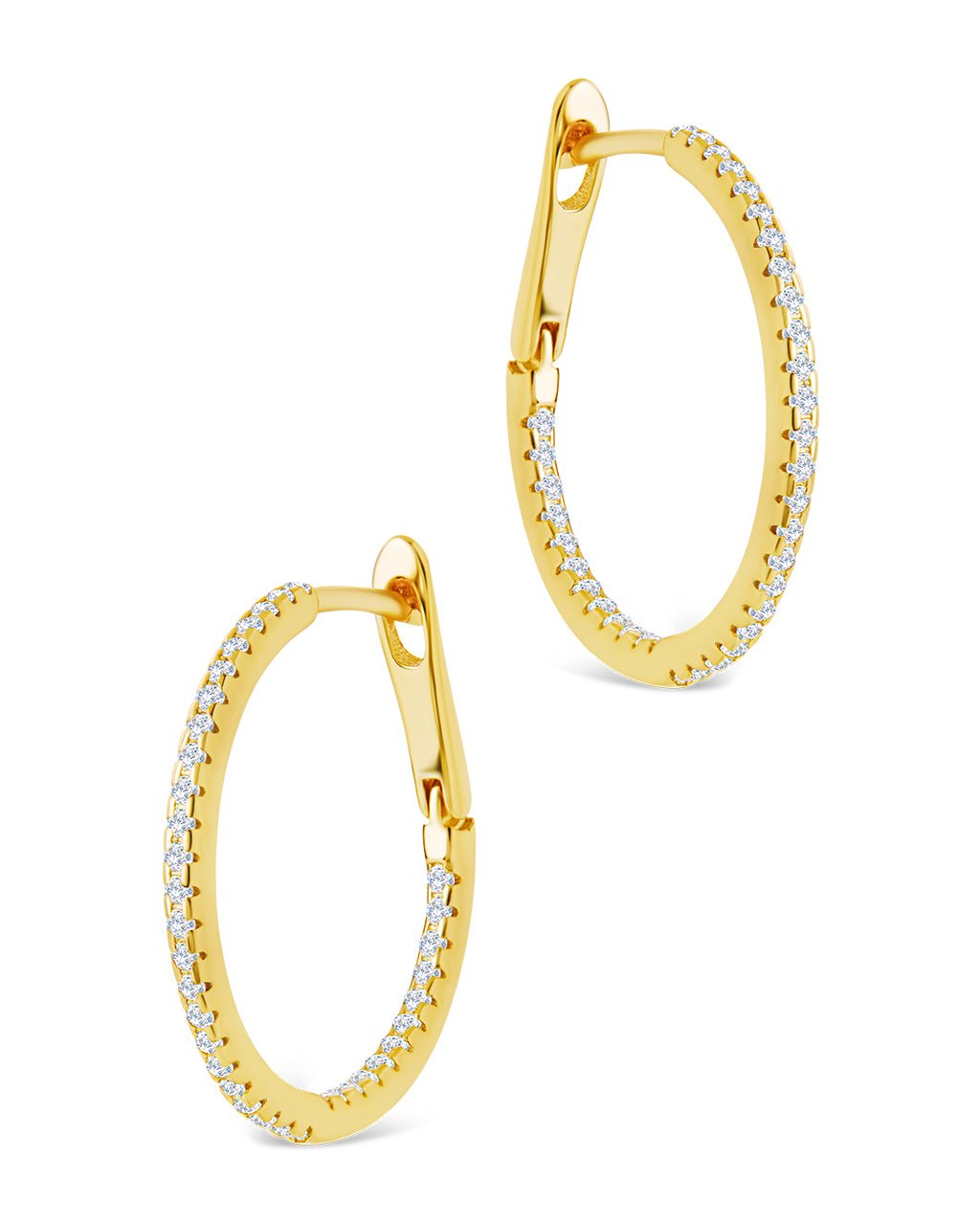 Sterling Silver Lilia CZ Infinity Hoops - Sterling Forever