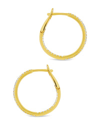 Sterling Silver Lilia CZ Infinity Hoops - Sterling Forever