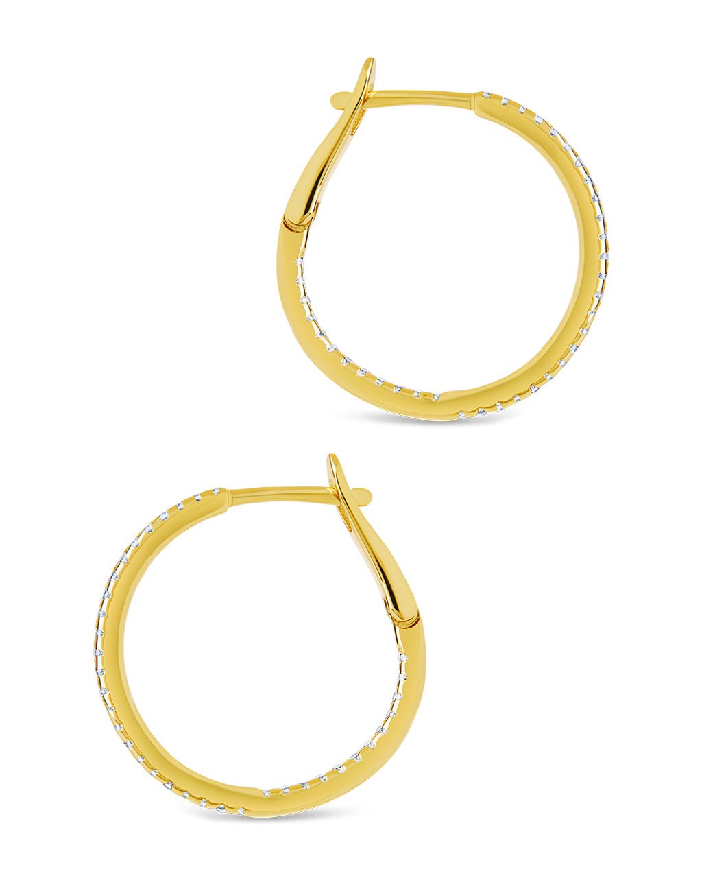 Sterling Silver Lilia CZ Infinity Hoops - Sterling Forever