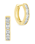 Anwen Emerald Cut CZ Hoops - Sterling Forever
