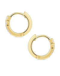 Natasha Pavé Cross Hoops