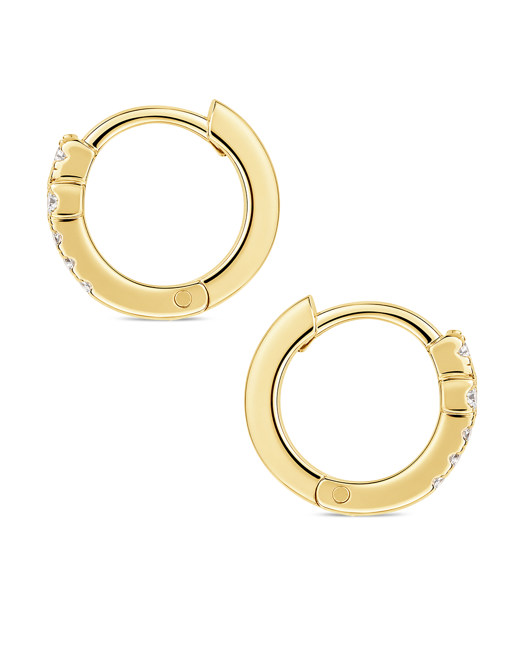 Natasha Pavé Cross Hoops