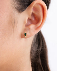 Sienna Emerald Stack Studs