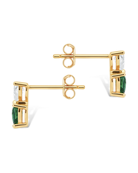 Brittany Heart Duo Studs