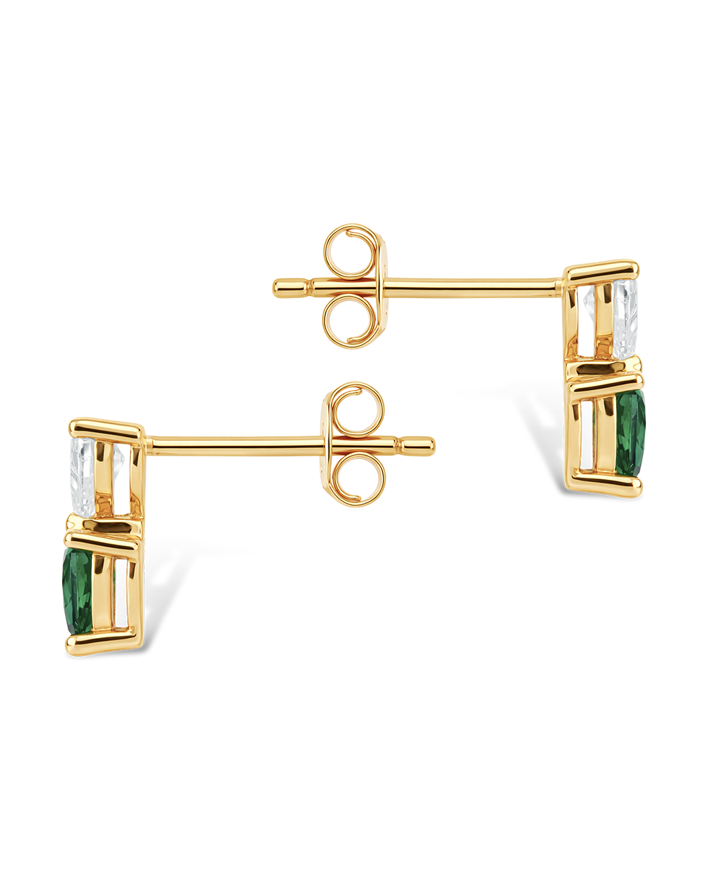 Brittany Heart Duo Studs