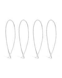 Delicate Threader Hoop Earrings Set of 2 - Sterling Forever