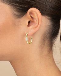 Oval Carabiner Hoops