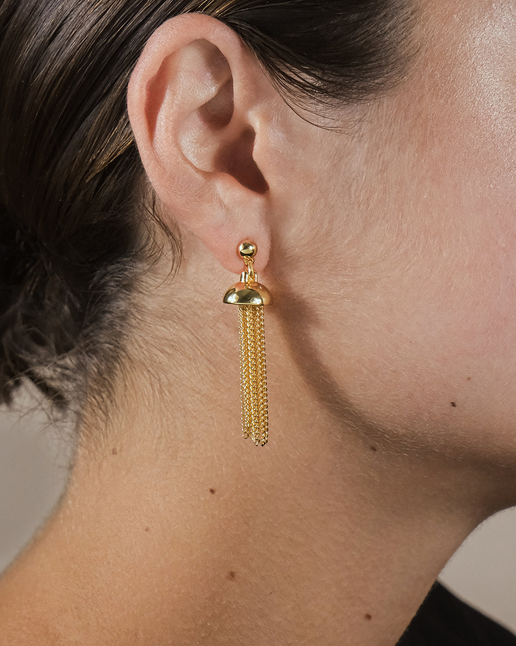 [TATIANA] 925Silver☆2WAY☆Shine ribbon ear jacket Earrings 18K STAINLESS STEEL TARNISH FREE BOW EARRINGS | 40E0347