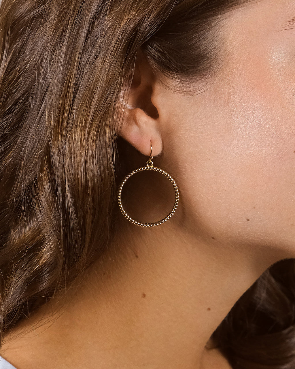 Terina Circle Dangle Earrings