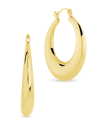 Quinn Tube Hoop Earrings - Sterling Forever