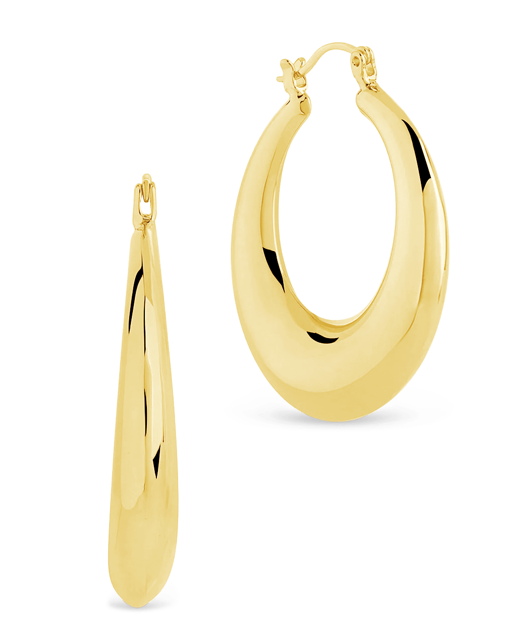 Quinn Tube Hoop Earrings - Sterling Forever