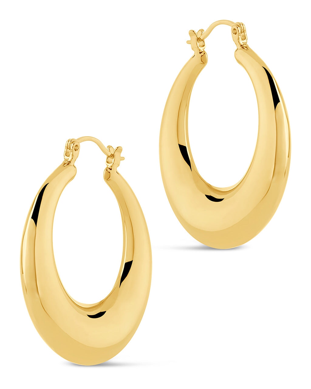 Quinn Tube Hoops Earring Sterling Forever 