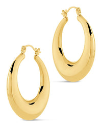 Quinn Tube Hoop Earrings - Sterling Forever