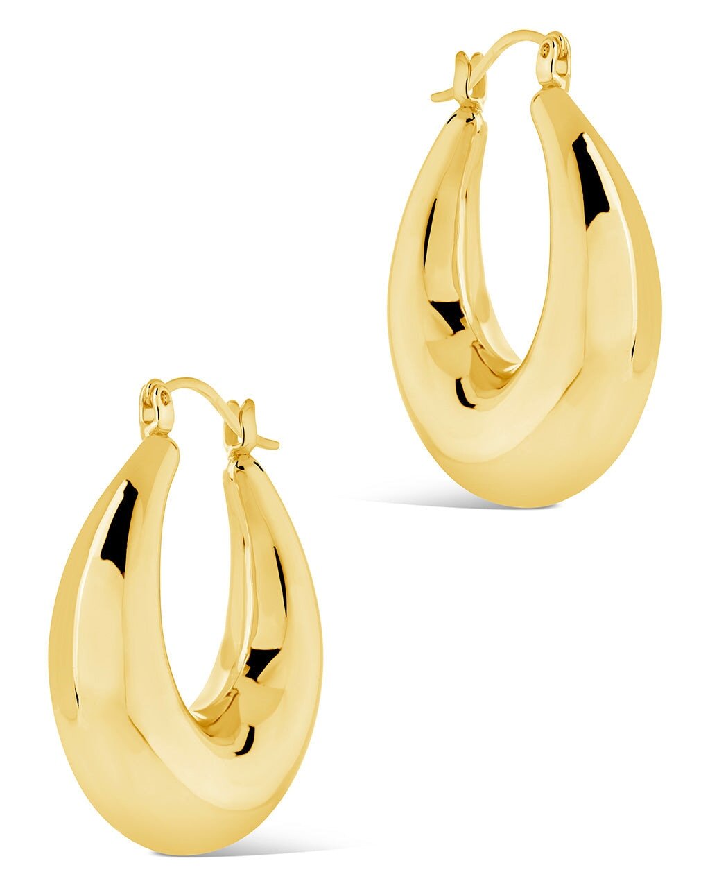 Rae Tube Hoop Earrings - Sterling Forever