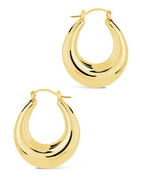 Rae Tube Hoop Earrings - Sterling Forever