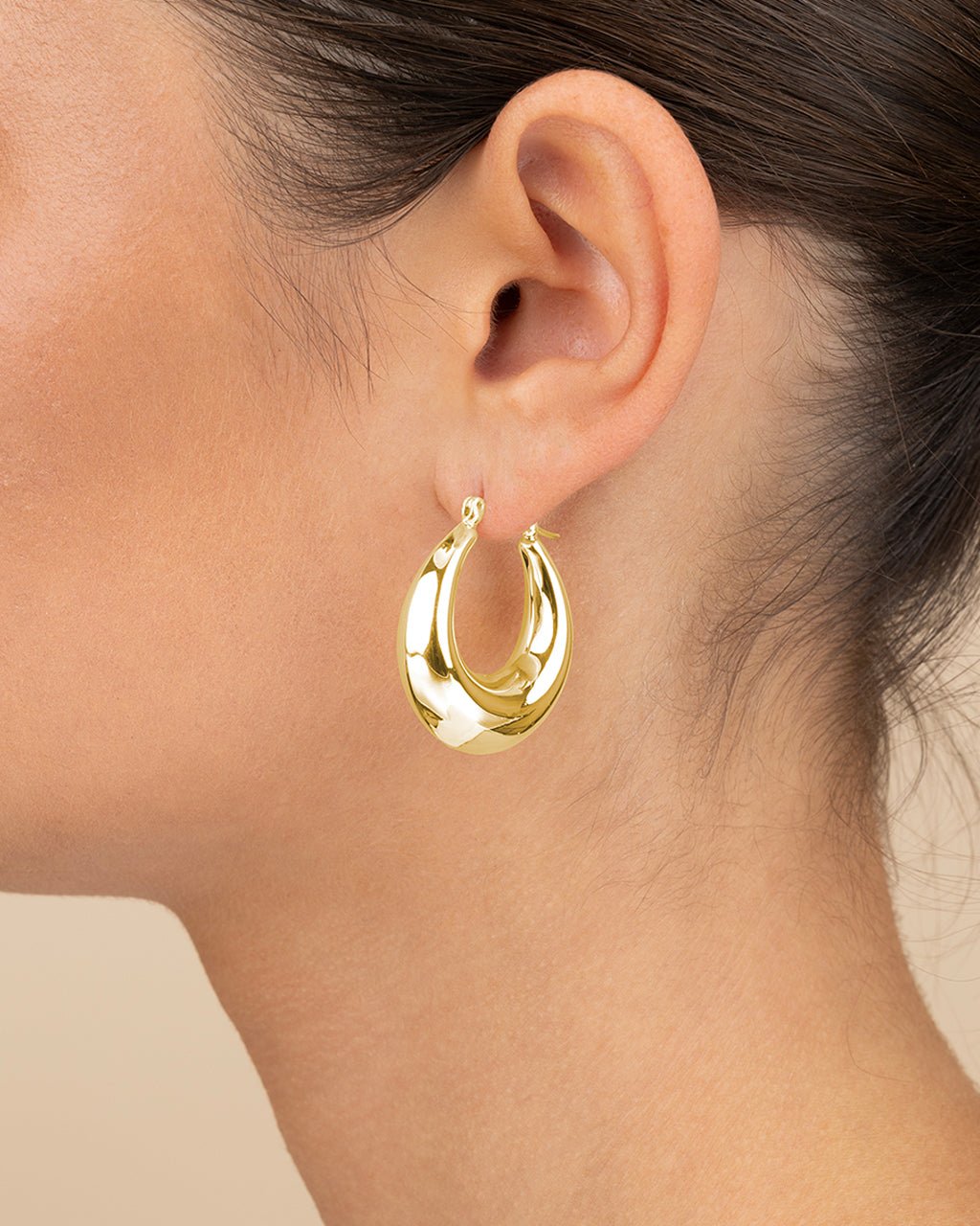 Rae Tube Hoop Earrings - Sterling Forever