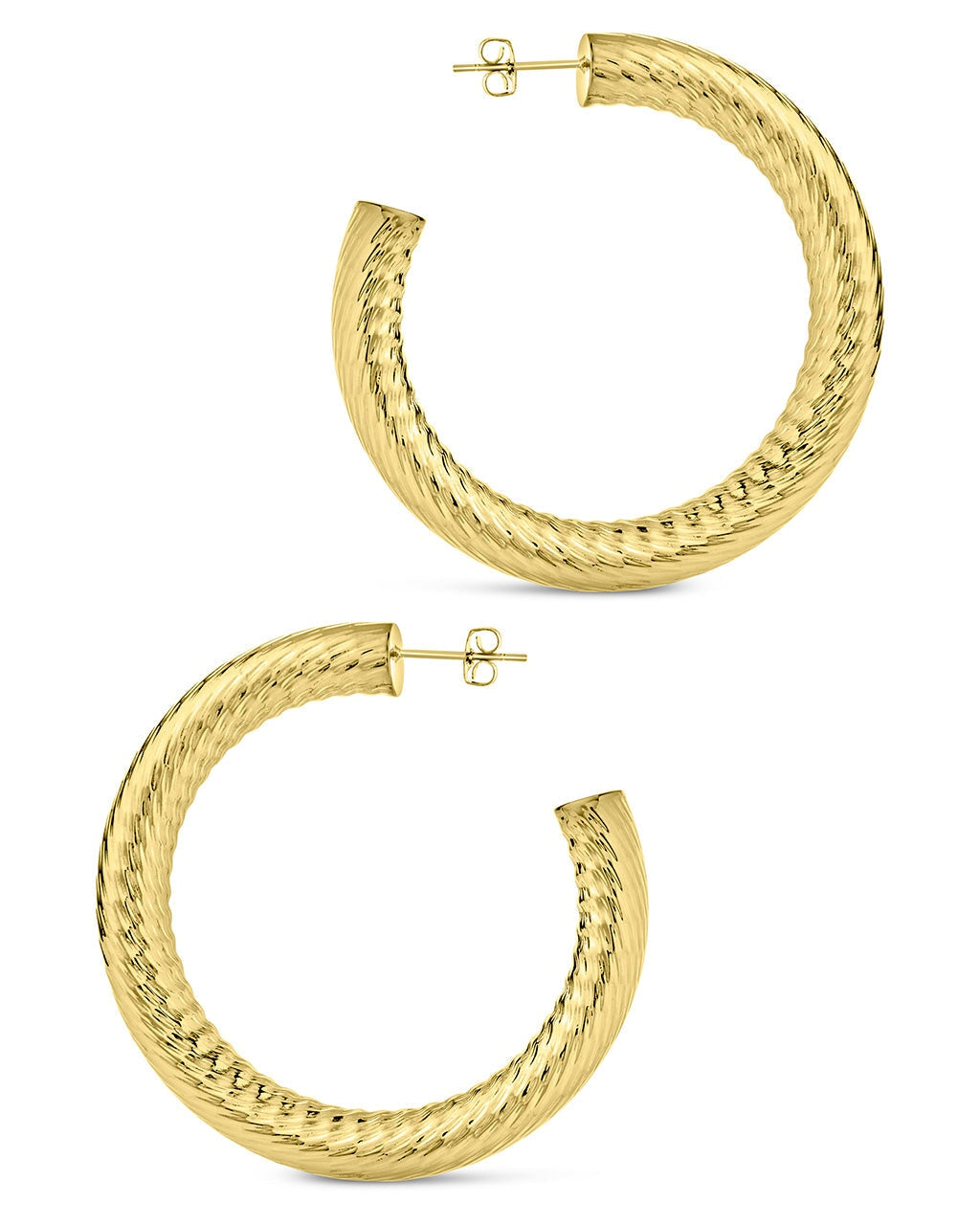 Alayna Hoops Earring Sterling Forever 