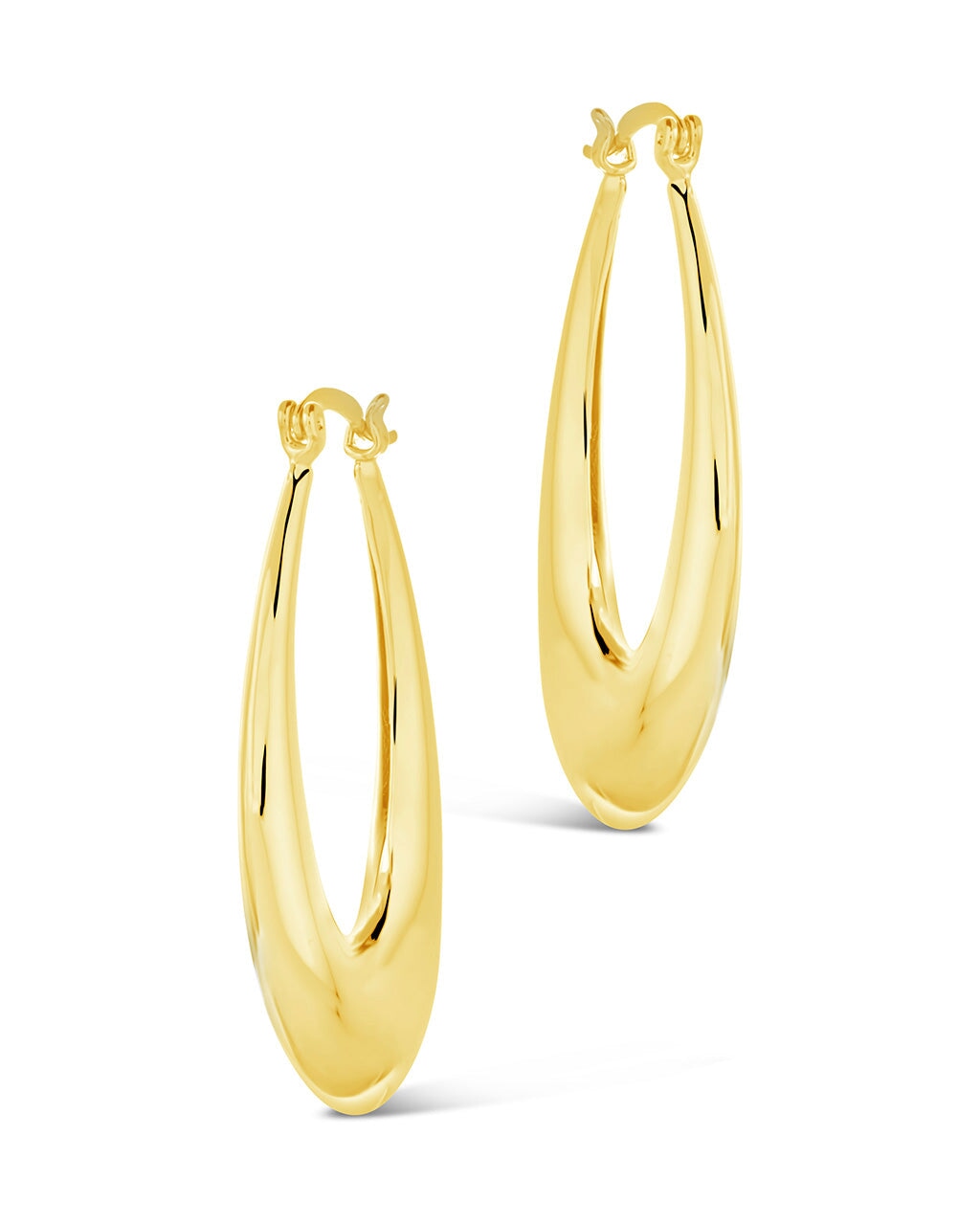 Leighton Hoops Earring Sterling Forever 