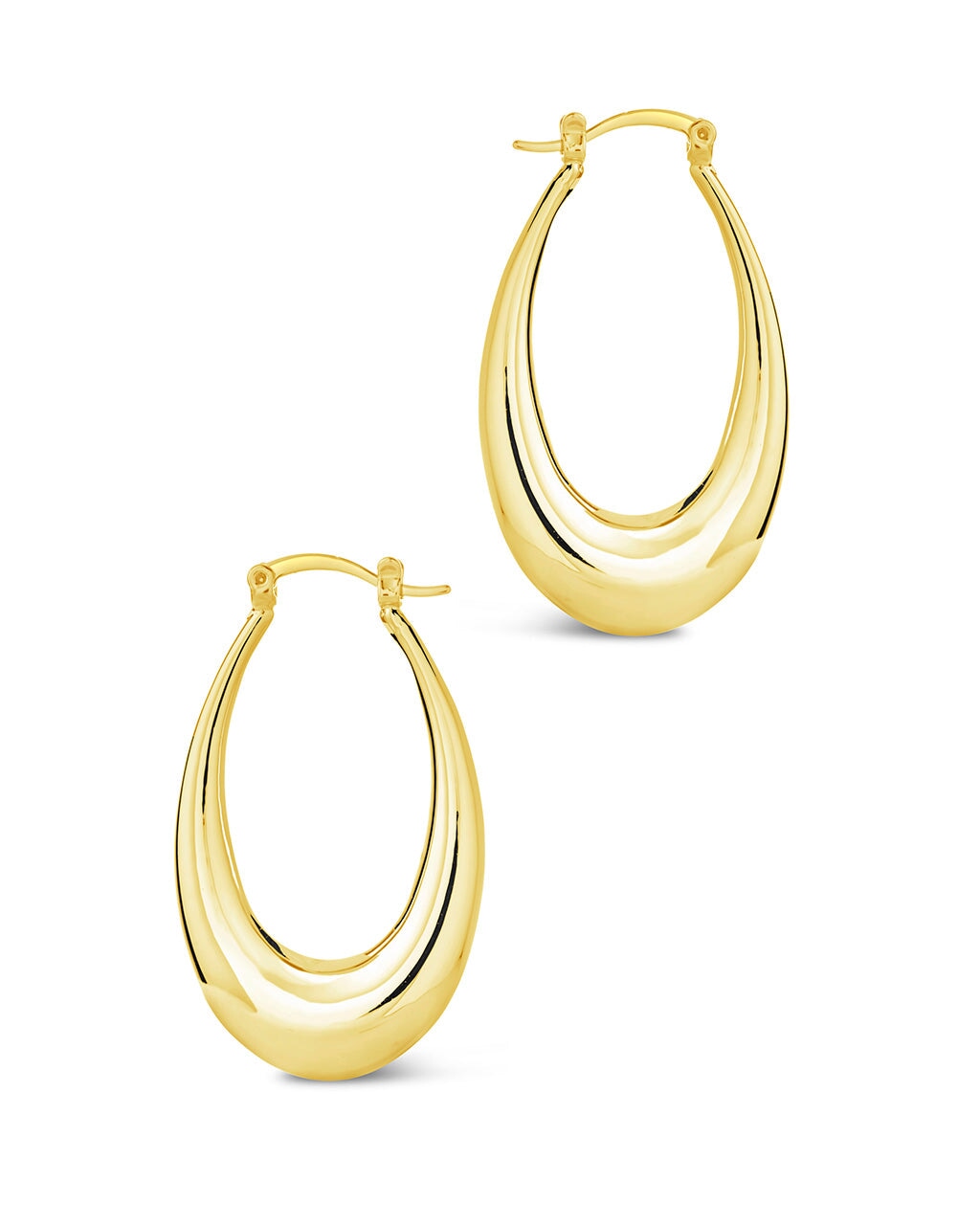 Leighton Hoops Earring Sterling Forever 