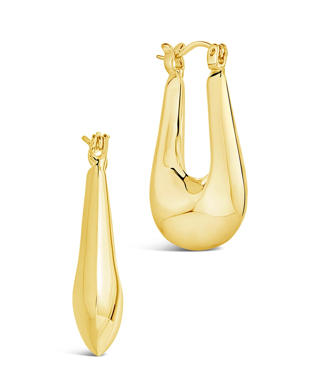 Maren Hoops Earring Sterling Forever Gold 