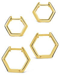 Emmy Geometric Hoop Earring Set of 2