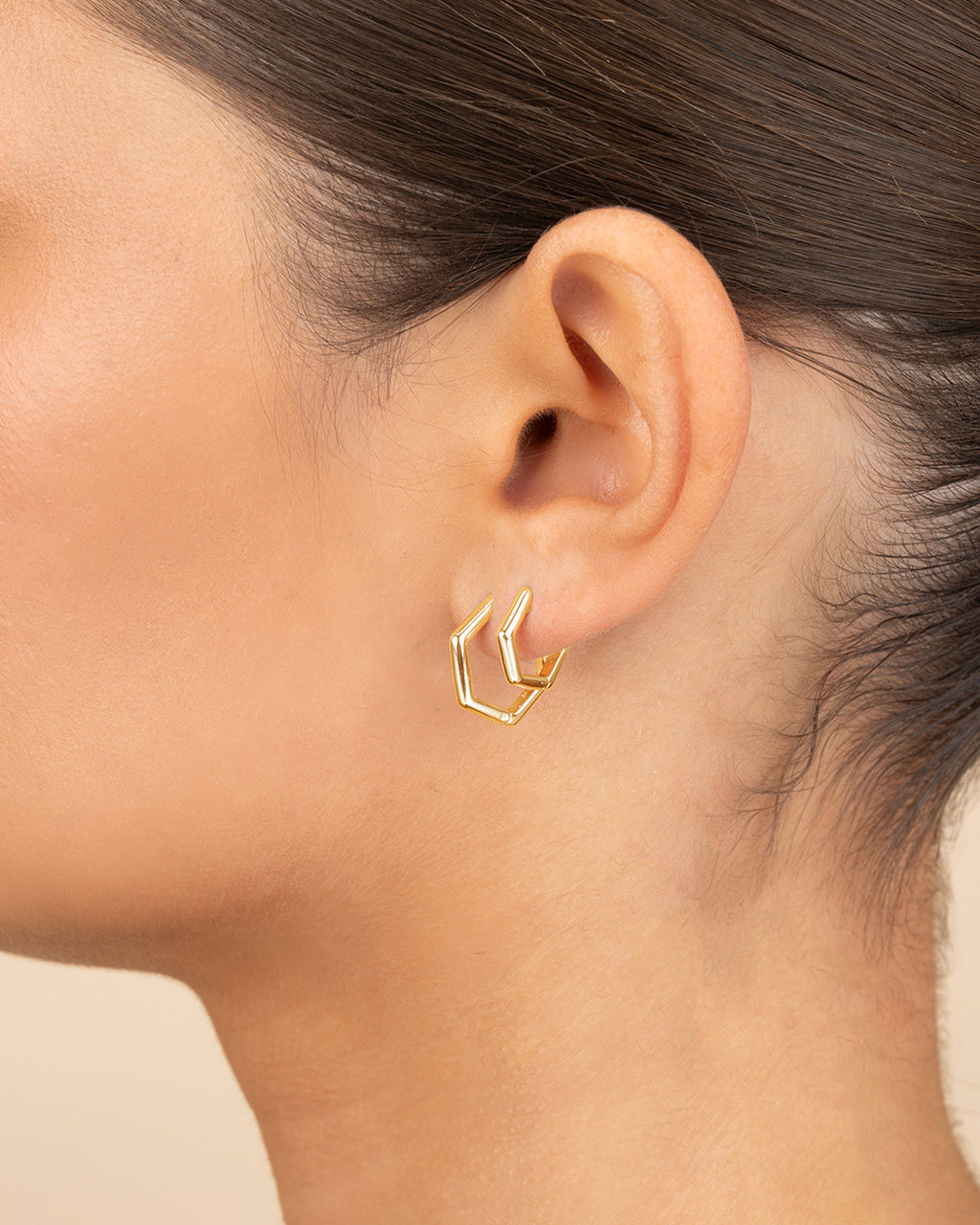 Emmy Geometric Hoop Earring Set of 2