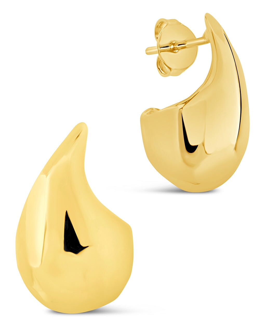 Veneta Drop Studs Earring Sterling Forever Gold 