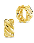Bailey Twist Micro Hoop Earrings - Sterling Forever
