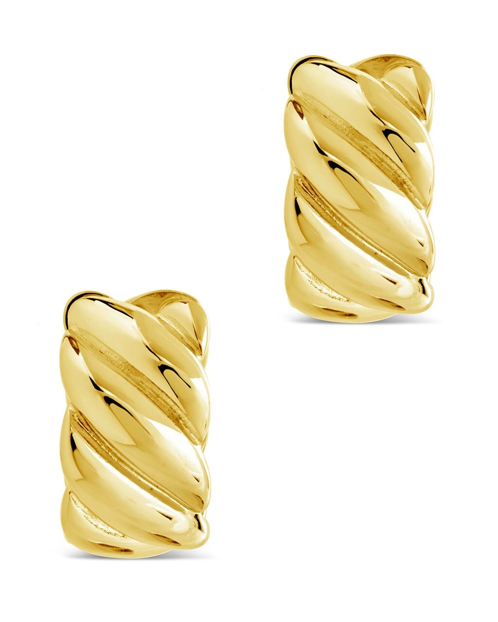 Bailey Twist Micro Hoop Earrings - Sterling Forever