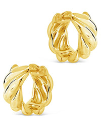Bailey Twist Micro Hoop Earrings - Sterling Forever