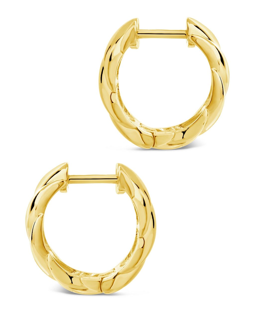 Bailey Twist Micro Hoop Earrings - Sterling Forever