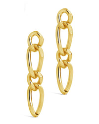 Jacqueline Chain Drop Stud Earrings - Sterling Forever