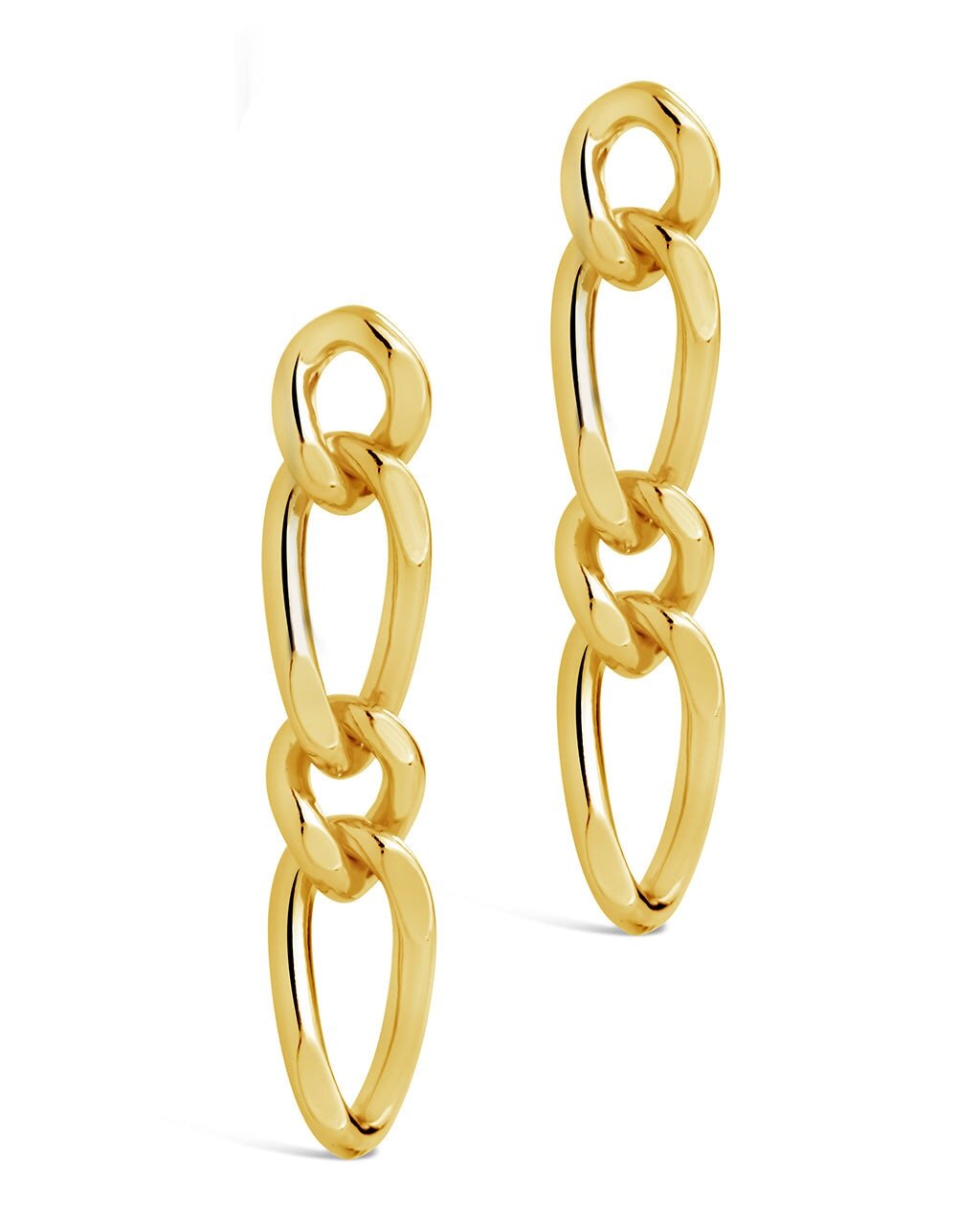 Jacqueline Chain Drop Stud Earrings - Sterling Forever