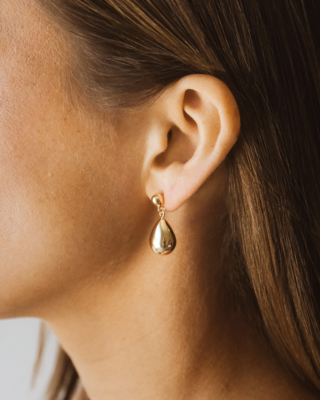 Orla Polished Dome Dangle Earrings