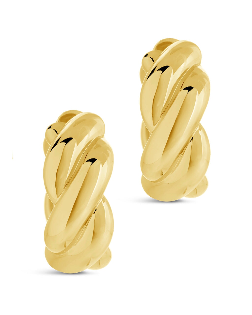 Petra Loomed Hoops Earring Sterling Forever 