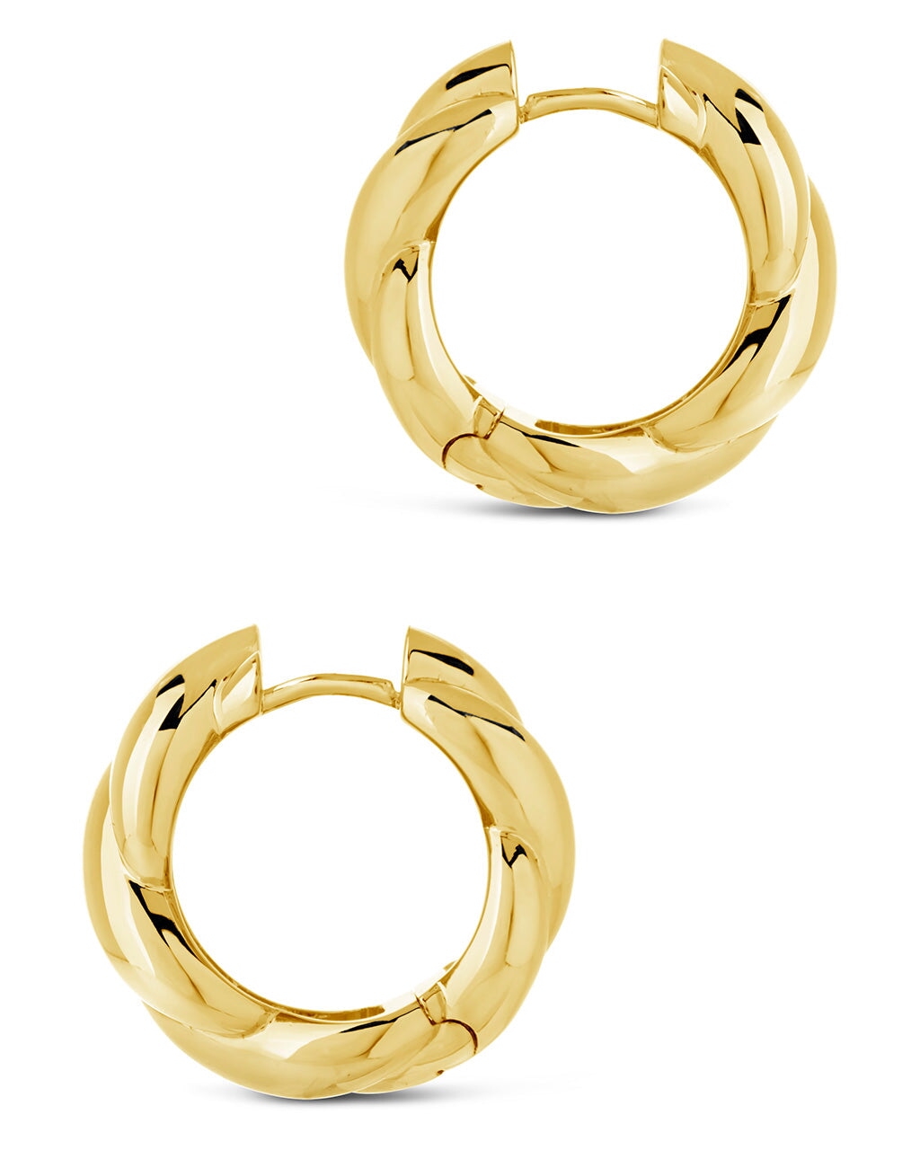 Petra Loomed Hoops Earring Sterling Forever 