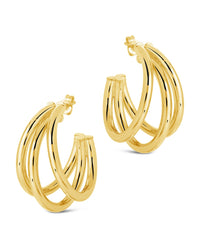 Dawn Hoops Earring Sterling Forever 