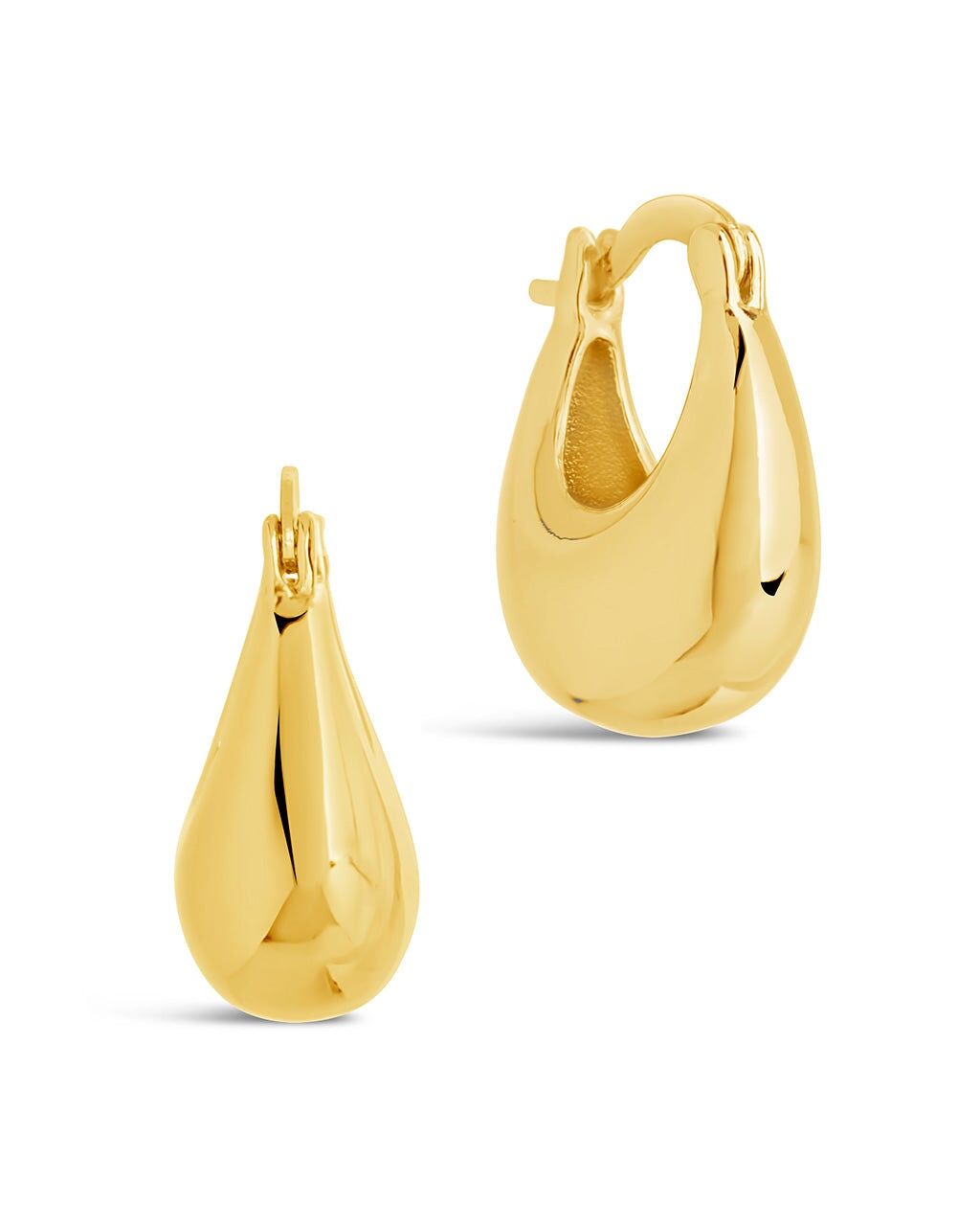 Eleah Hoops Earring Sterling Forever Gold 