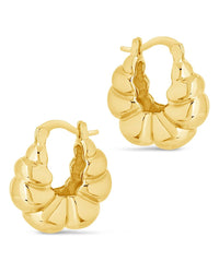 Petite Croissant Hoop Earrings - Sterling Forever