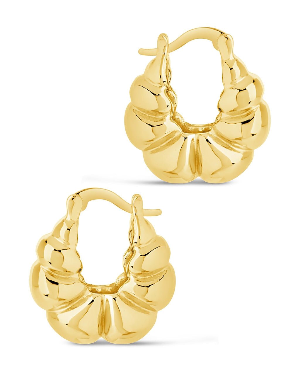 Petite Croissant Hoop Earrings - Sterling Forever
