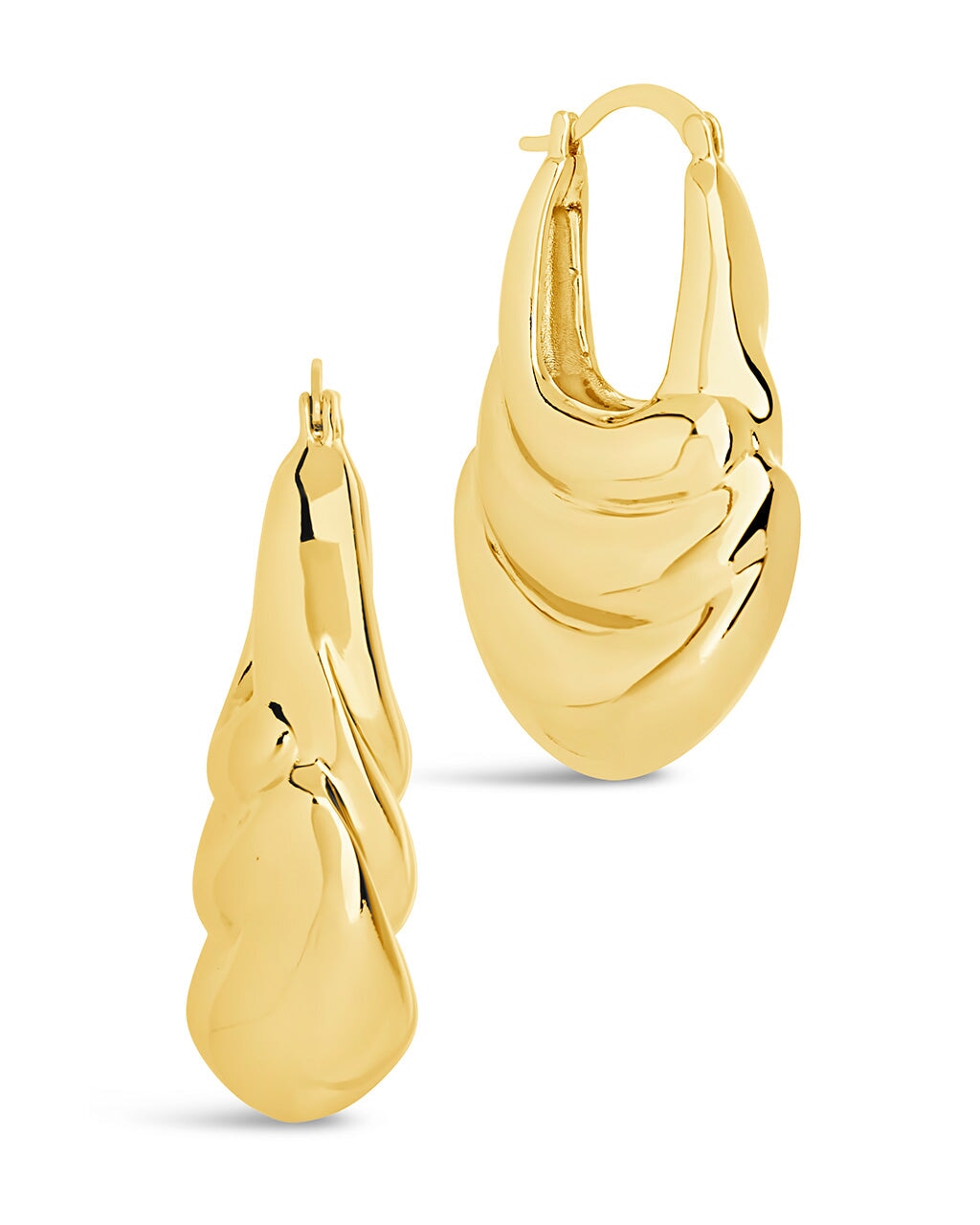 Manon Hoops Earring Sterling Forever Gold 