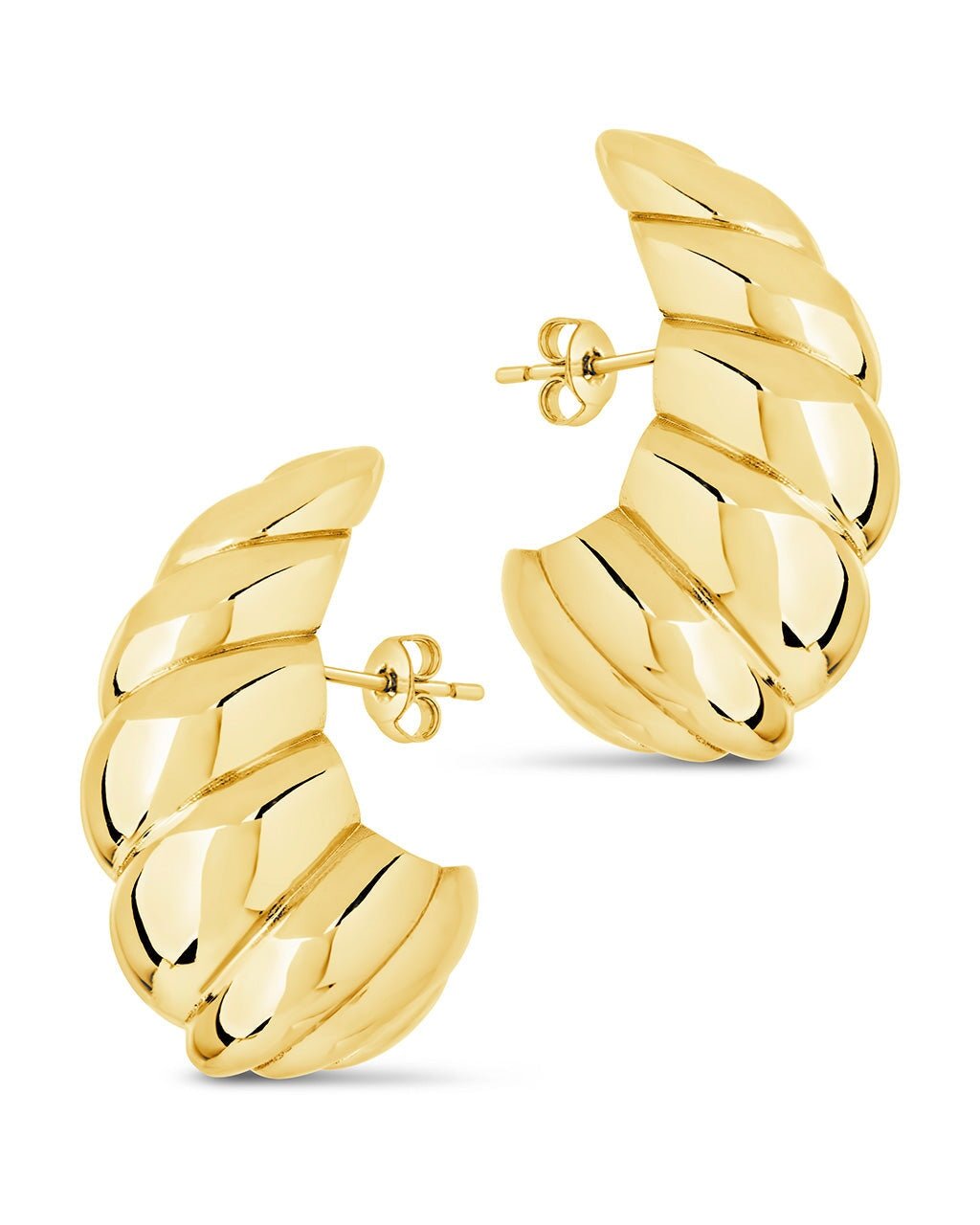 Bobine Statement Stud Earrings - Sterling Forever
