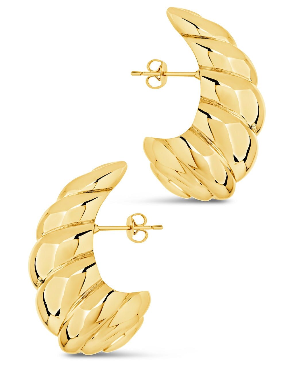 Bobine Statement Stud Earrings - Sterling Forever