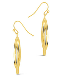 Claudie Interlocking Circle Dangle Earrings - Sterling Forever