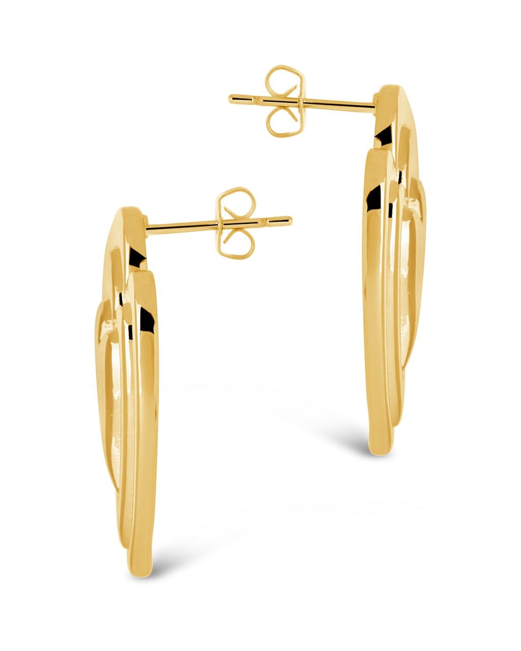 Statement Beating Heart Studs Earring Sterling Forever 