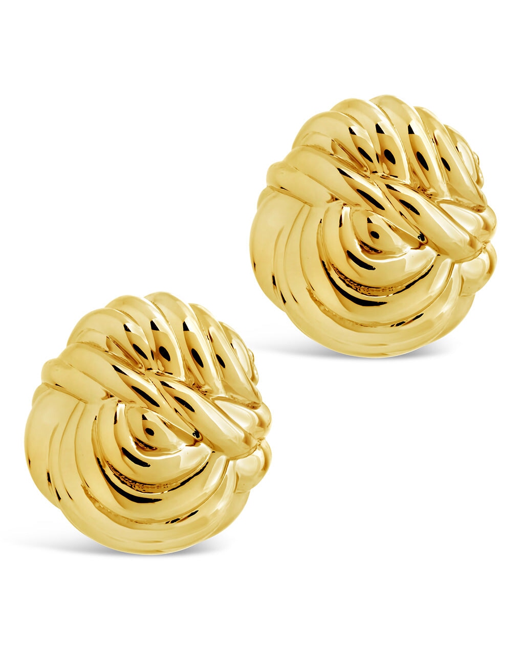 Brioche Twist Stud Earrings Earring Sterling Forever 